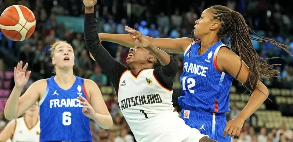 German player fouled by French players during match