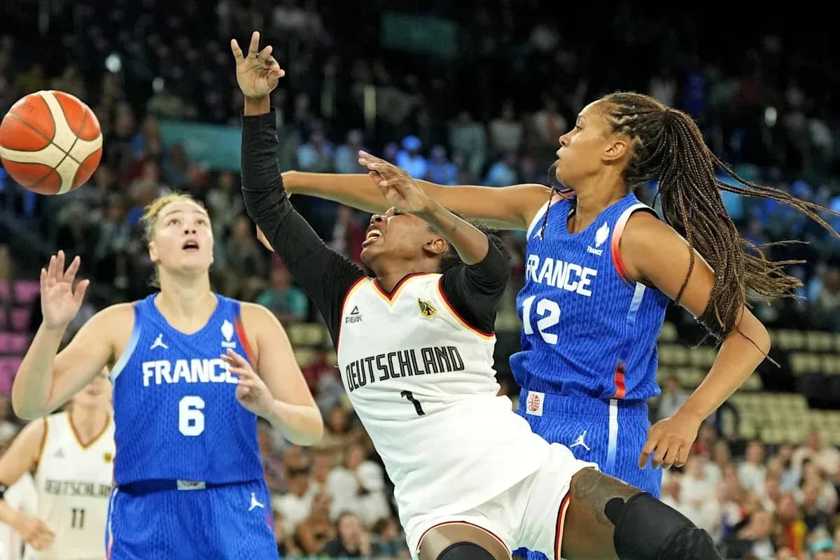 German player fouled by French players during match
