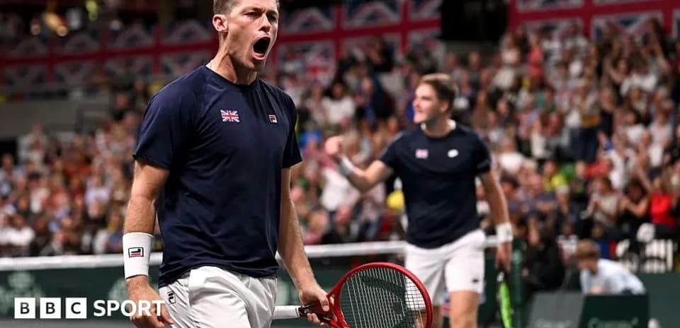 Player celebrating during a tennis match
