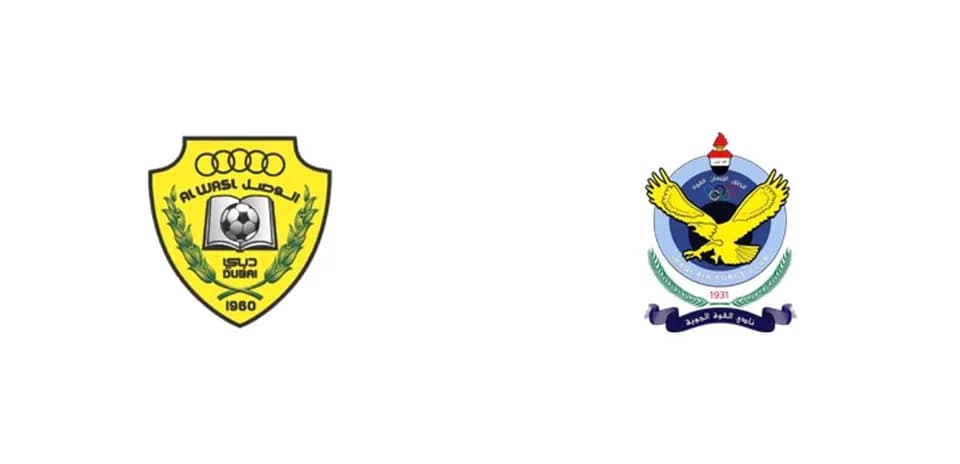 Logos of Al Wasl FC and Al Quwa Al Jawiya