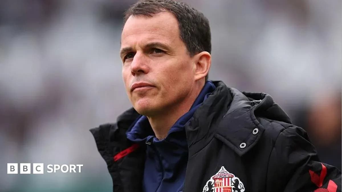 Sunderland manager during match day preparations