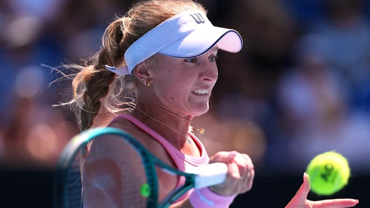 Tennis player preparing to hit a forehand shot