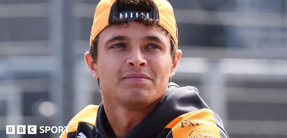 Driver in McLaren gear during a race event