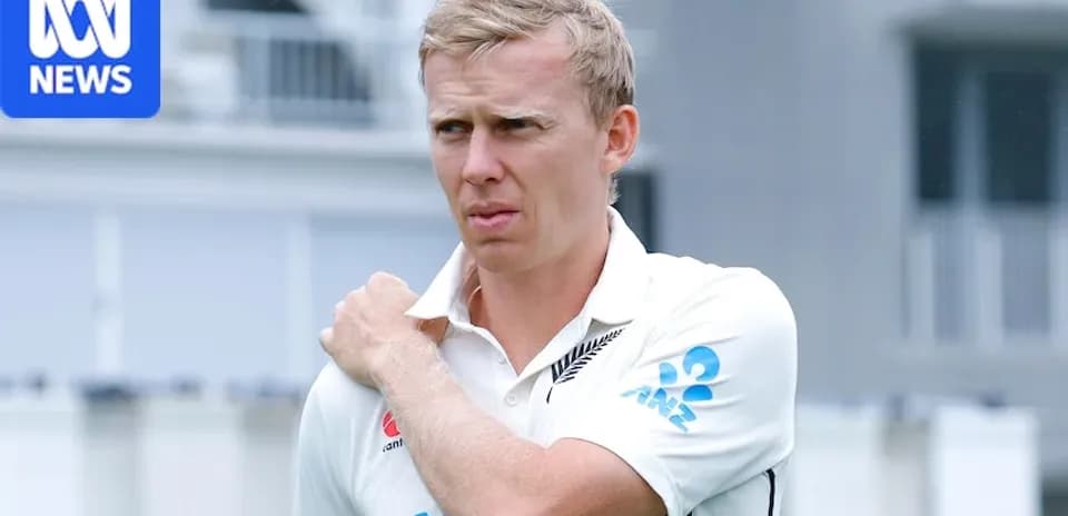 Cricketer adjusting his shoulder during practice