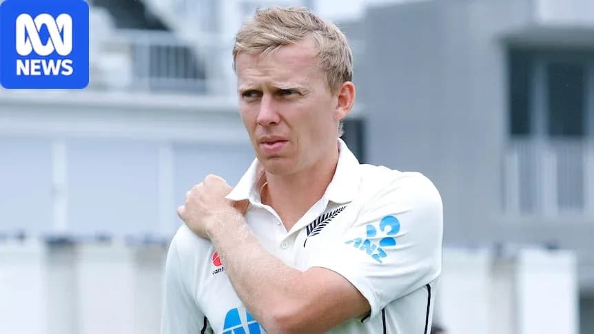 Cricketer adjusting his shoulder during practice