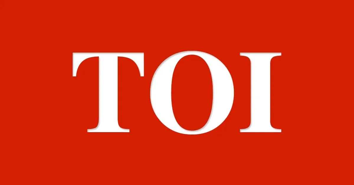 TOI logo on red background
