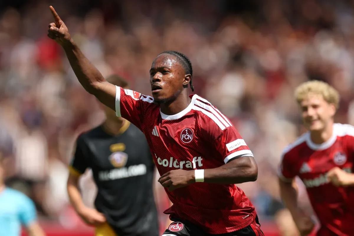Player celebrating goal during a match