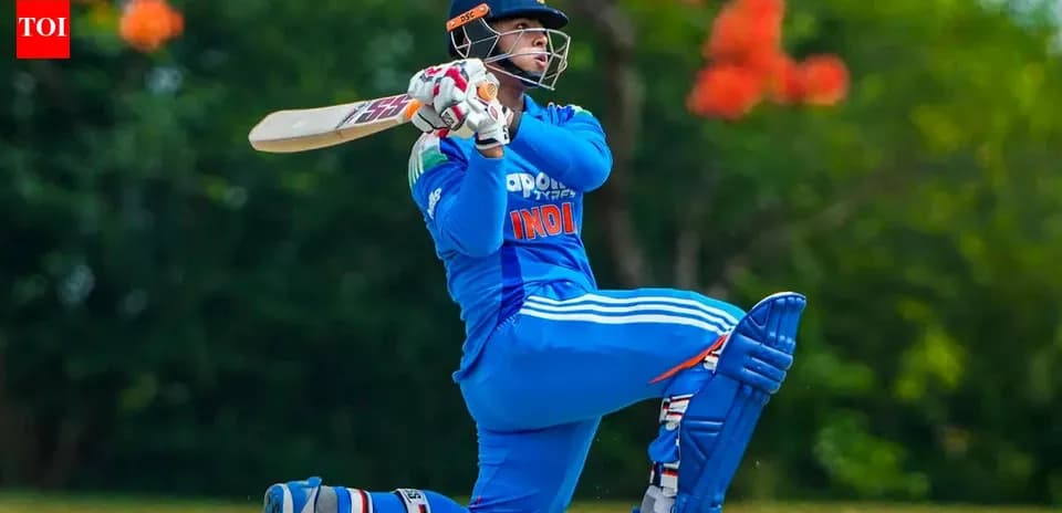 Batsman executing a shot during cricket match
