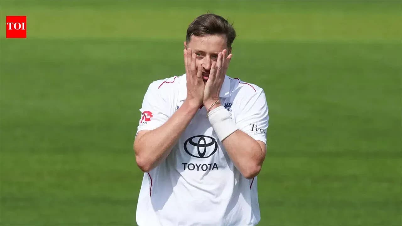 Cricketer expressing frustration on the field