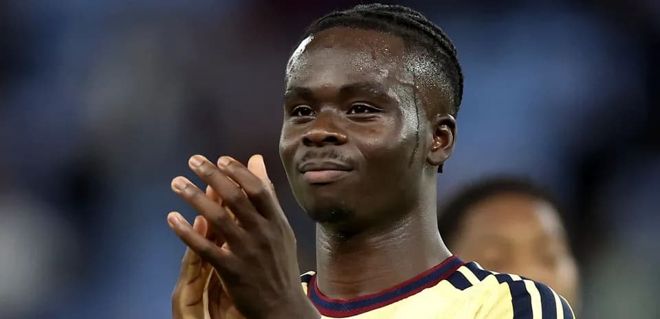 Player applauding after a match performance