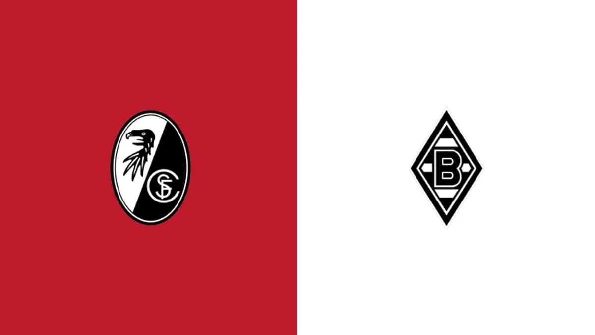 Logos of SC Freiburg and Borussia Mönchengladbach