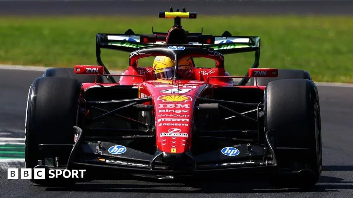 Ferrari Formula 1 car on track during race