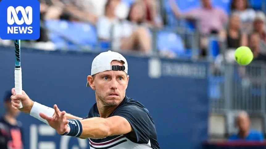 Tennis player preparing to hit a forehand shot