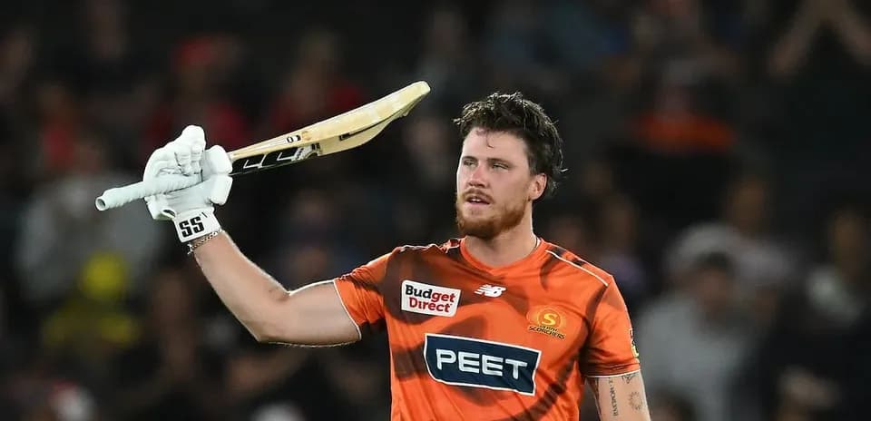 Batter celebrating with bat after scoring runs