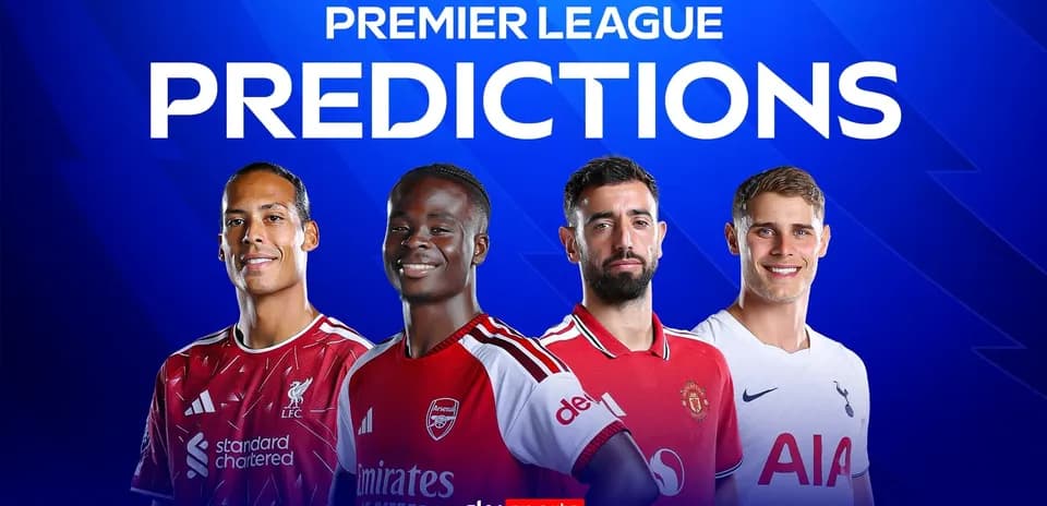 Four football players in team kits for predictions