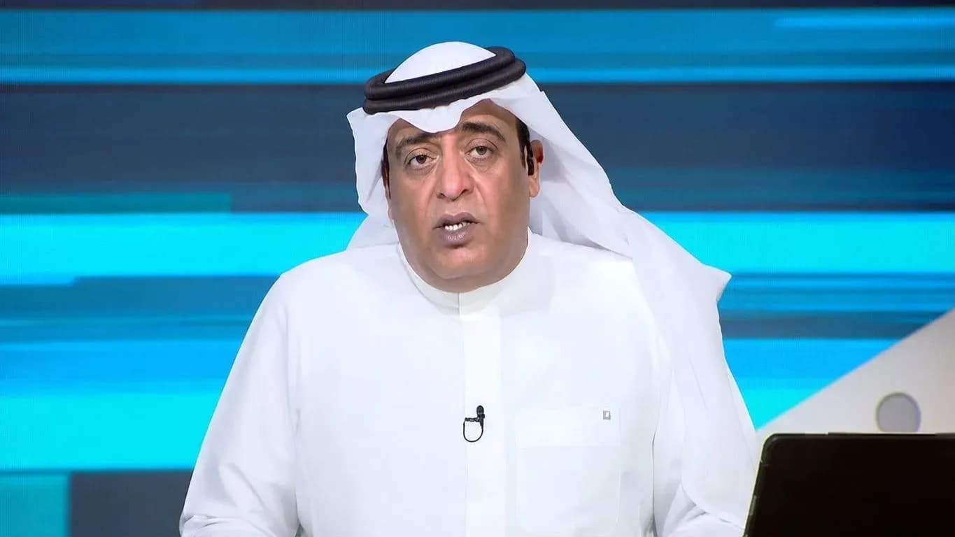 Presenter speaking during a sports news segment