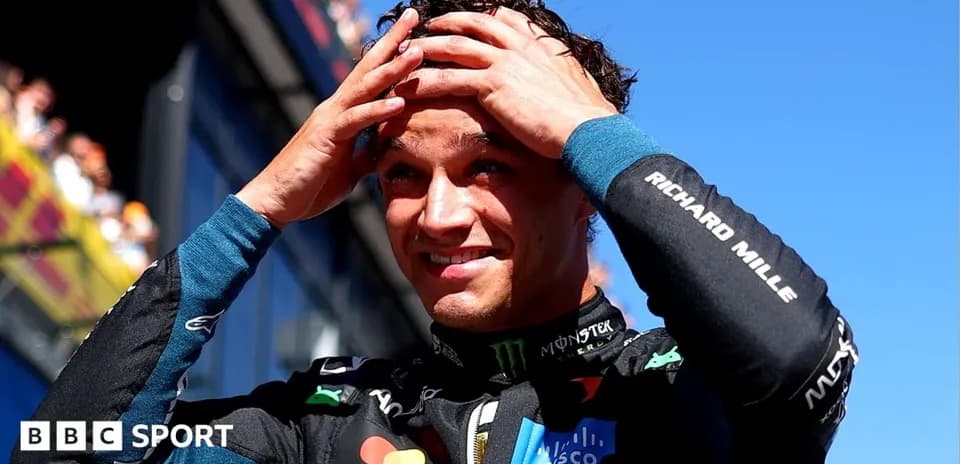 Driver celebrating after a race, touching his head