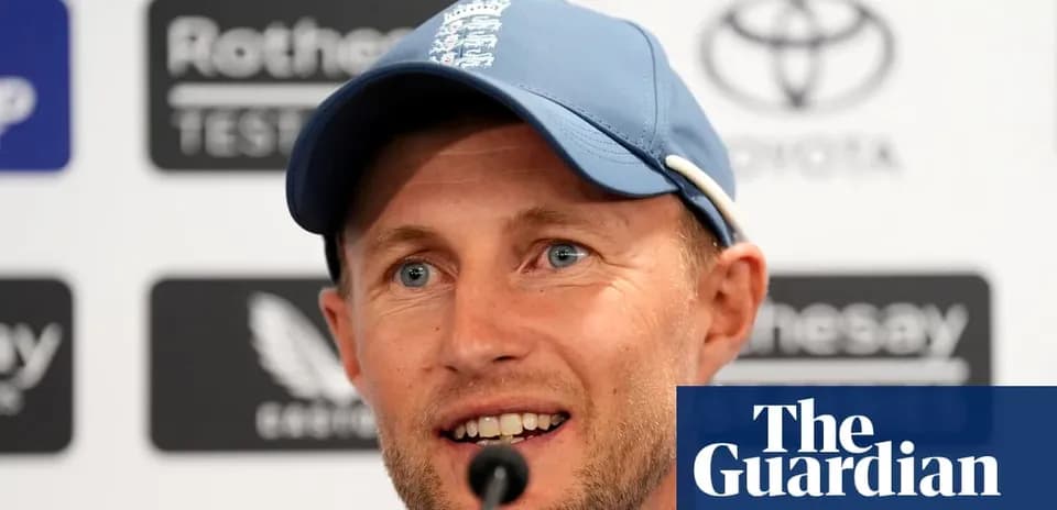 Cricketer speaking at press conference with backdrop