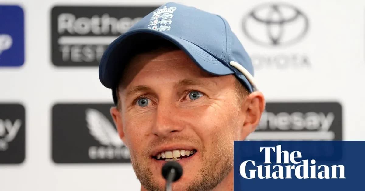Cricketer speaking at press conference with backdrop