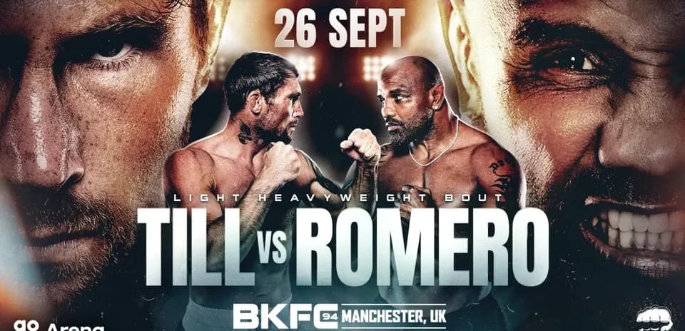 Promotional poster for BKFC 94: Till vs Romero