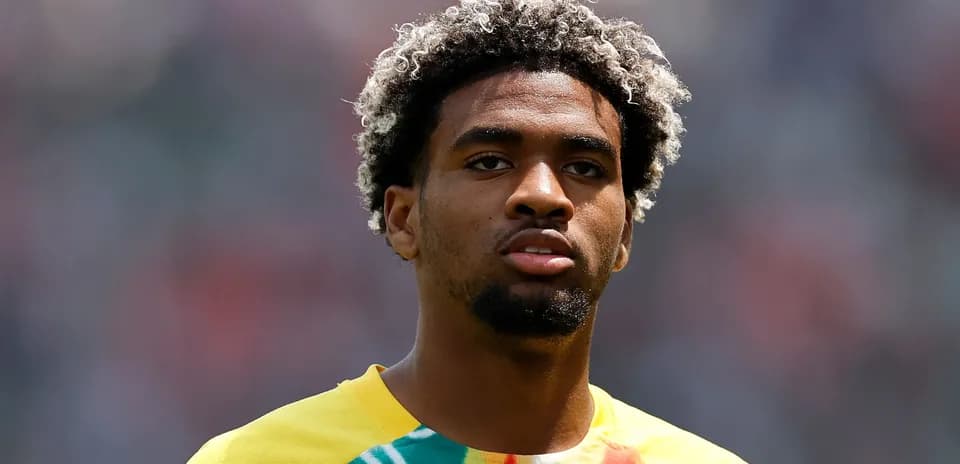 Player in yellow shirt during pre-match warm-up