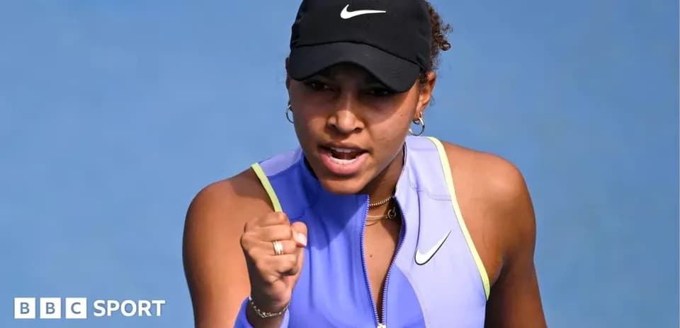 Tennis player celebrating with a clenched fist