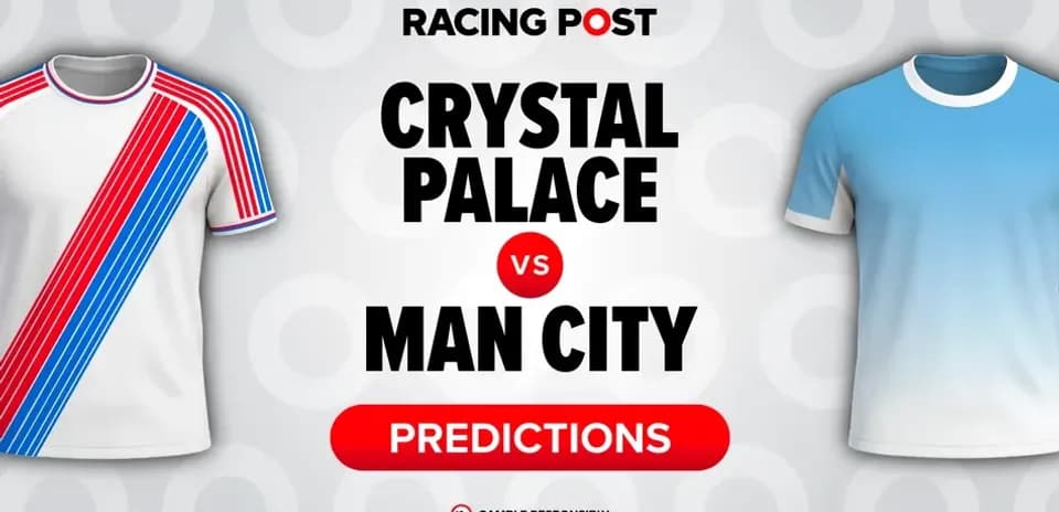 Crystal Palace and Manchester City match predictions graphic