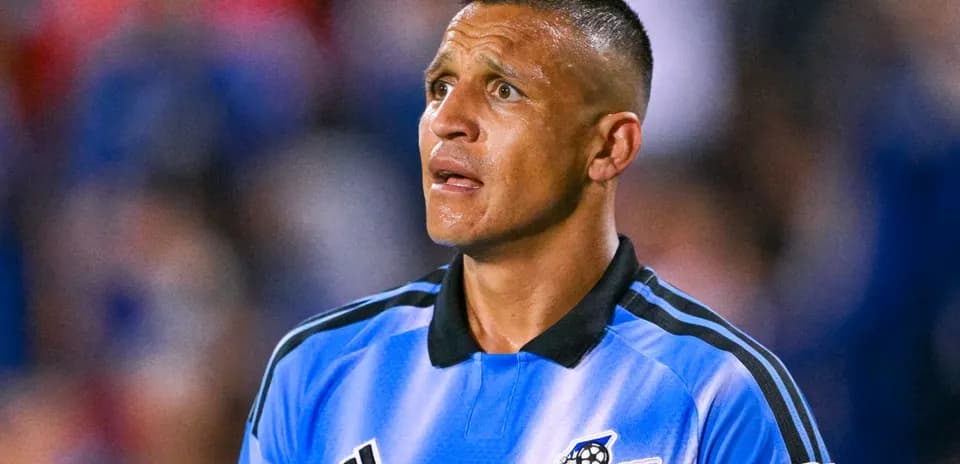 Soccer player in blue jersey during match