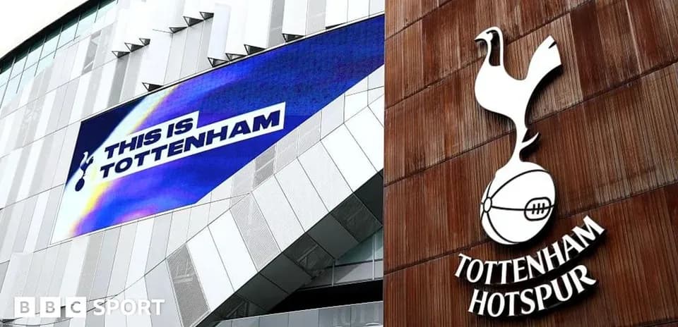 Tottenham Hotspur signage on stadium exterior