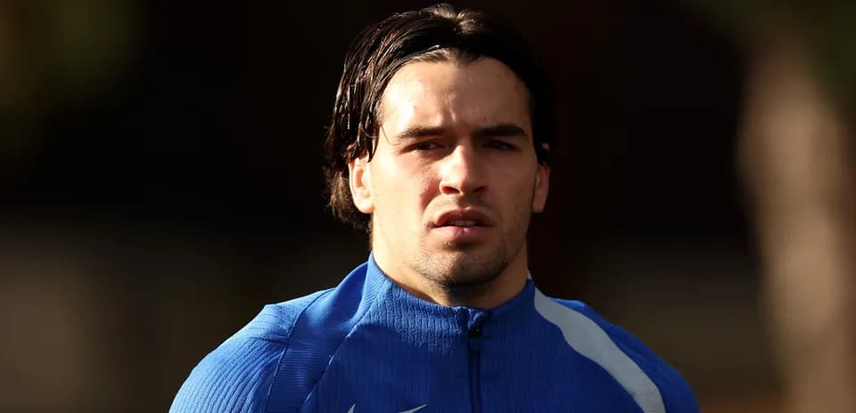 Player in blue training kit during session