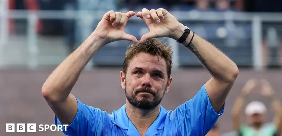 Player making a heart shape with hands