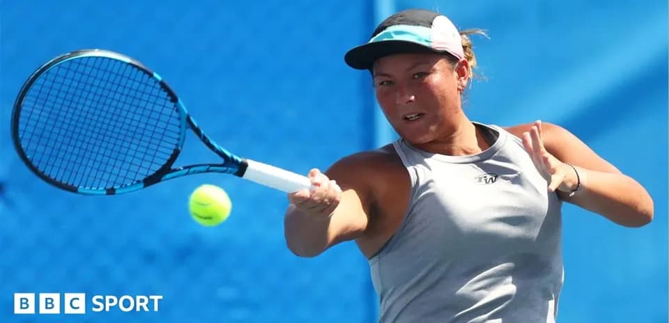 Tennis player hitting a ball during practice session