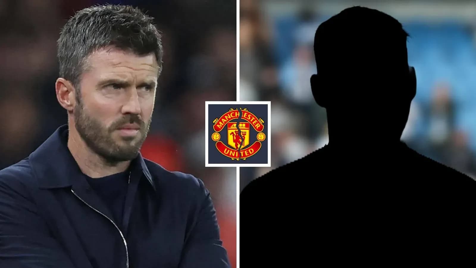 Coach looking serious with Manchester United logo