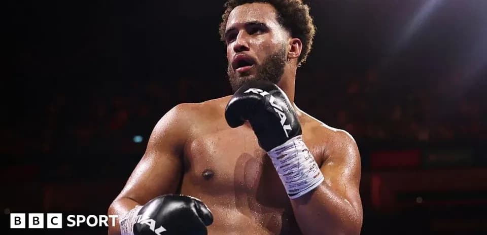 Boxer in gloves during a match in the ring