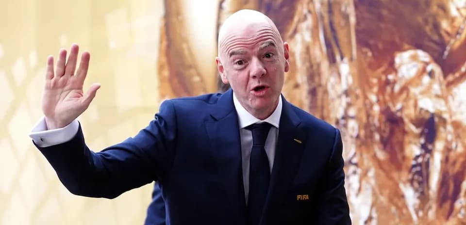 FIFA president speaking at an event