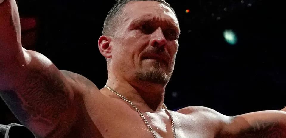 Boxer celebrating victory after match