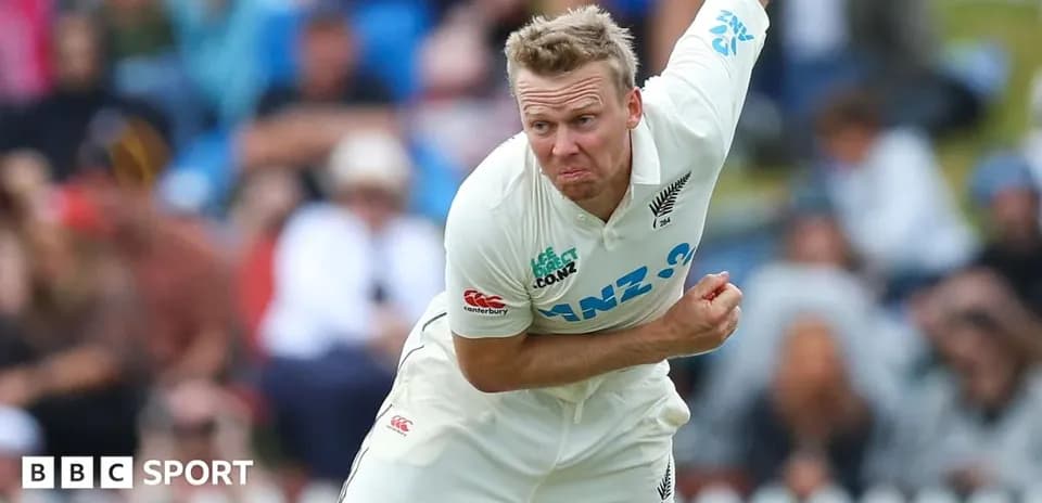 New Zealand bowler delivering a ball during match