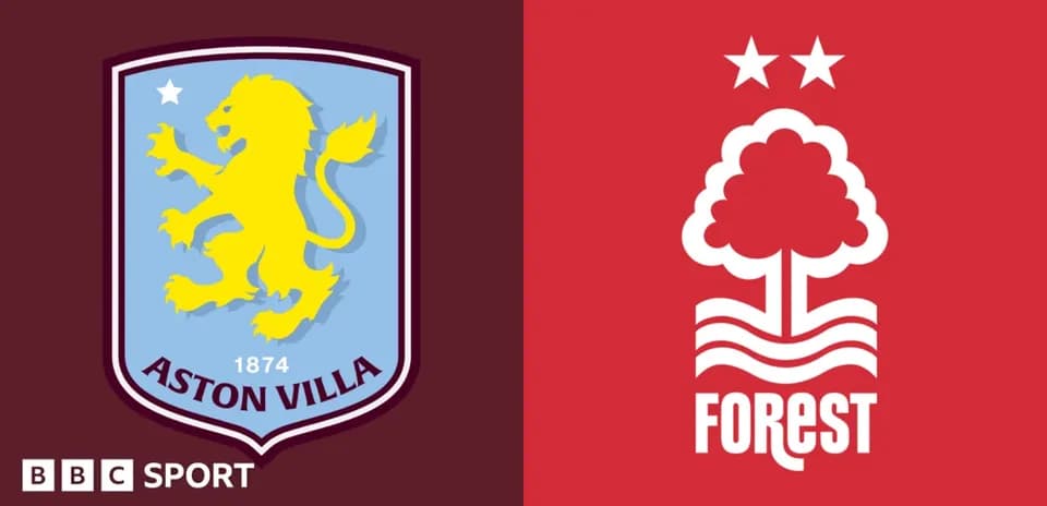 Logos of Aston Villa and Nottingham Forest