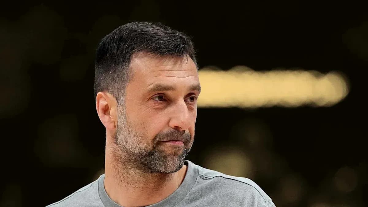 Coach observing during basketball training session