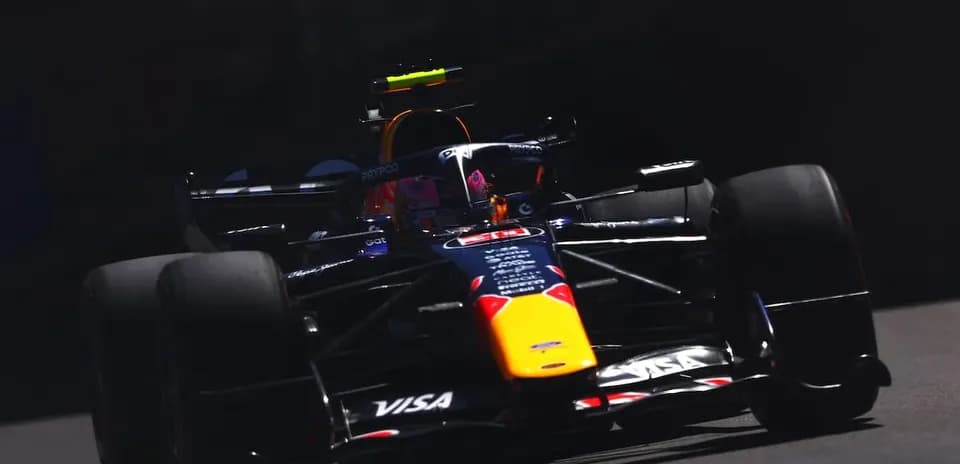 Red Bull Racing car on track during Formula 1 race