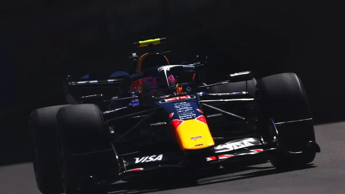 Red Bull Racing car on track during Formula 1 race