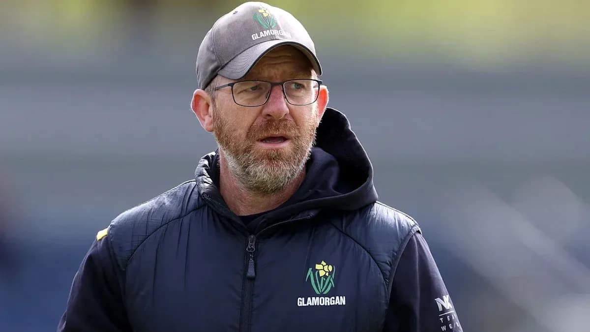 Coach wearing Glamorgan attire during training session