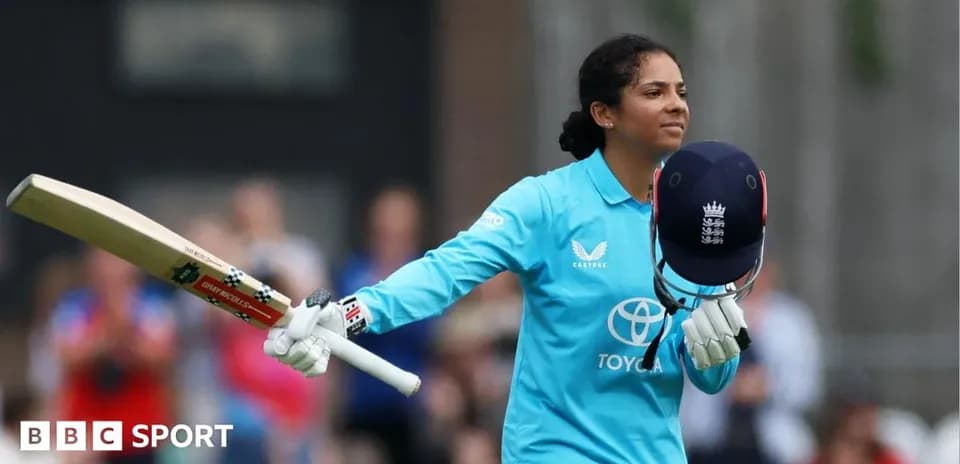 Batter celebrating after scoring a milestone in cricket
