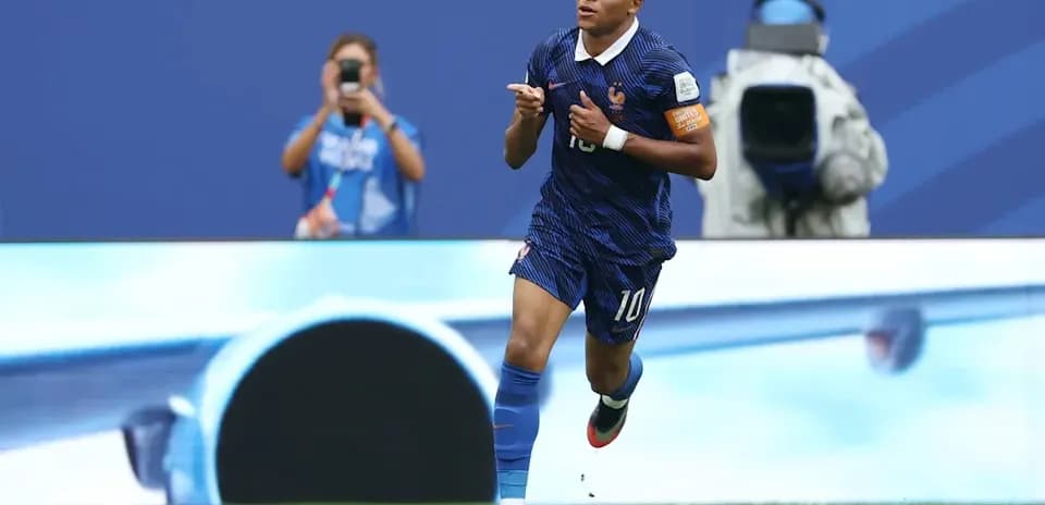 Player celebrating after scoring during match