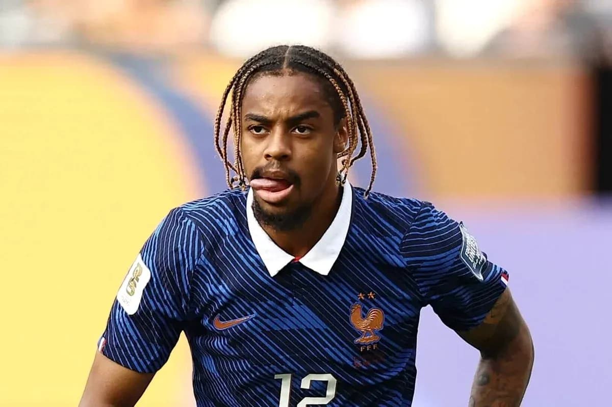 Player wearing France kit during a match