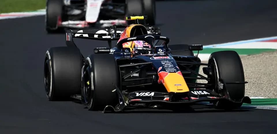 Red Bull Racing car on track during Formula 1 race