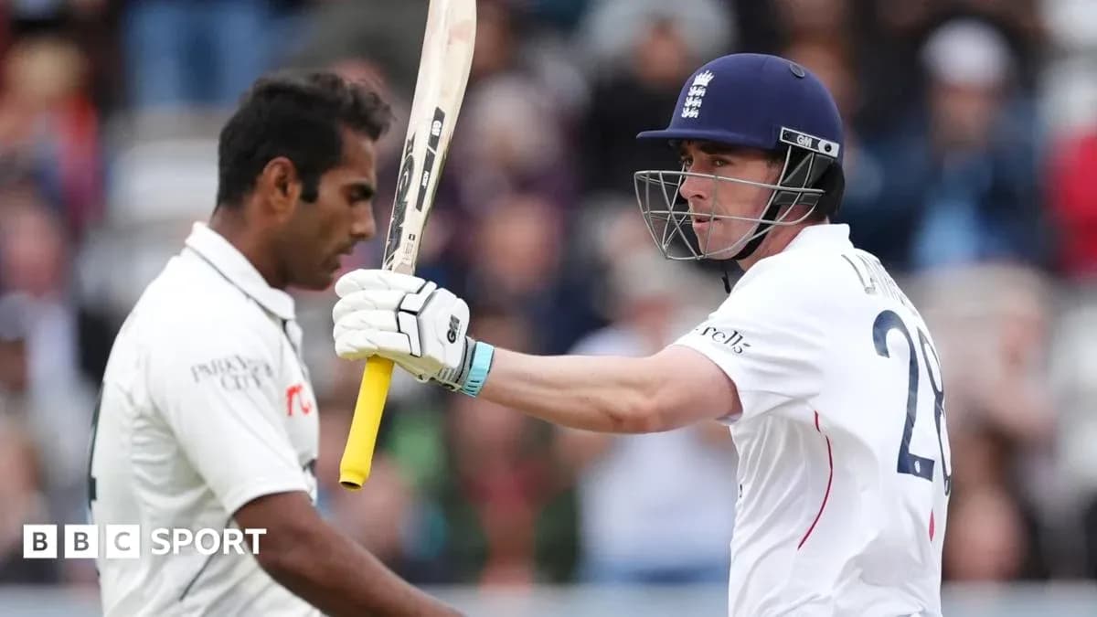 Batsman celebrating after hitting a boundary during match