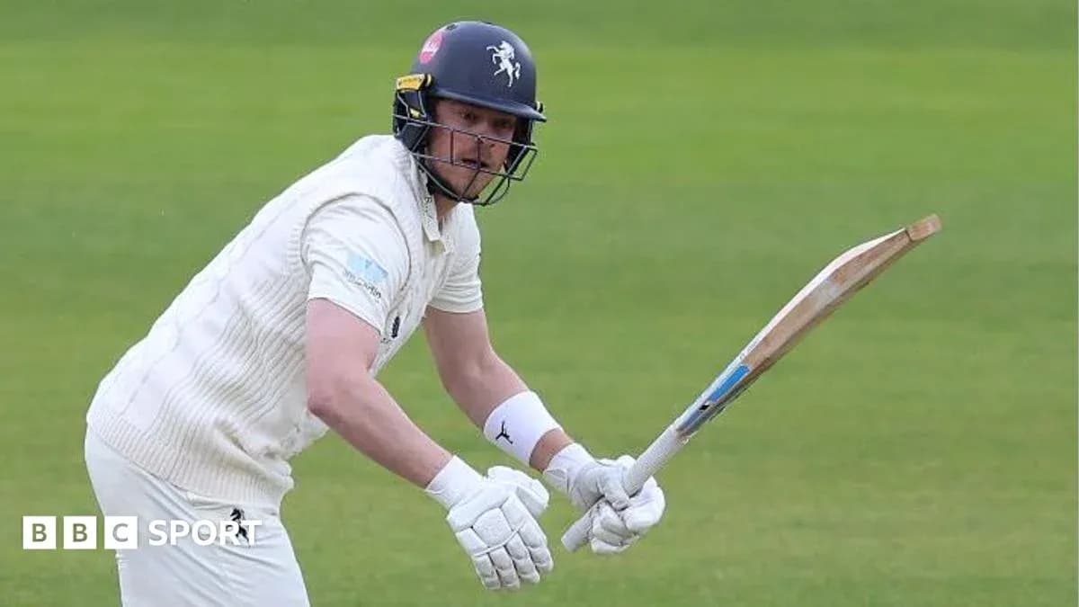 Batsman preparing to play a shot on field