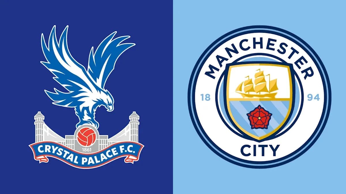 Logos of Crystal Palace F.C. and Manchester City
