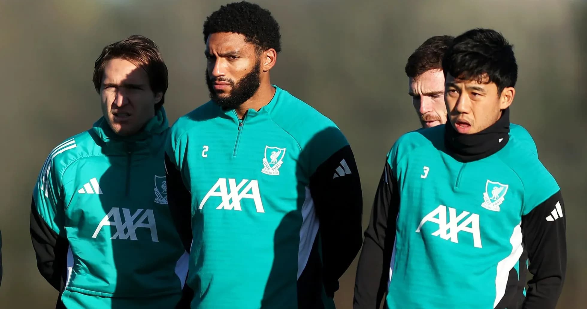 Players in training gear during training session